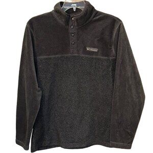 Columbia Steens Mountain Half Snap Pull Over Fleece Jacket Grey‎ Size Large